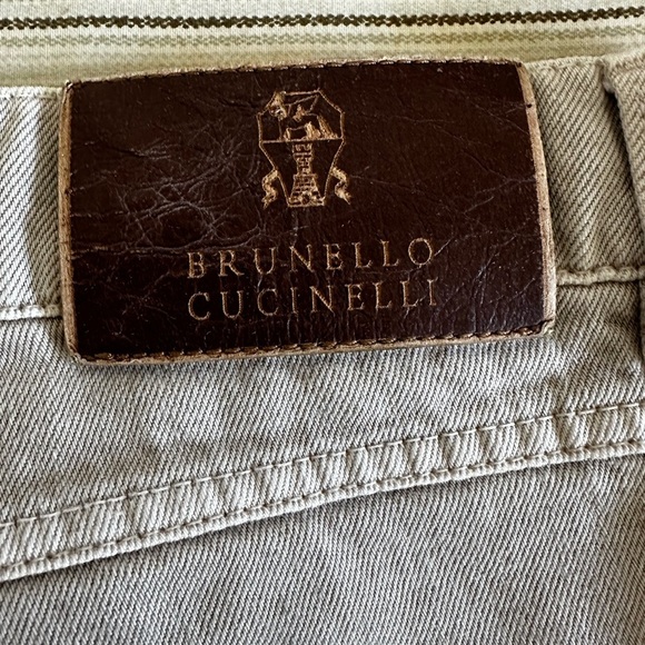 Authentic Brunello Cucinelli Men’s 5 pkt. jean Sand/Stone IT54 US38 - Picture 8 of 15